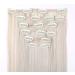 S-noilite 66cm Clip-In Hair Extensions Set - 8 Part Gray Blonde Mix & Silver Gray - Premium Quality Ash Blonde Hair Parts - Buy Online on GoSupps.com