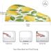 Watercolor Lemons Dry Hair Cap & Quick Drying Towel Set - Super Absorbent Soft Comfortable | 2 Piece Button Headband - Buy Online on GoSupps.com