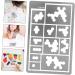 EXCEART Camouflage Spray Board Models Stencils for Crafts Painting Templates Washable Template Paper As Shown 8.50X5.50X0.20CM - Buy Online on GoSupps.com