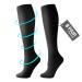Cambivo 8 pair compression stockings women men support stockings compression socks 8-15 mmHg for relaxation running flight work compression socks for daily wear S-M