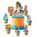 Omto 25Pcs Elemental Cake Toppers Cupcake Toppers Elemental Birthday Party Decoration Cake Decorations for Elementalparty Supplies