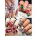 72 Sheets Christmas Nail Art Stickers EBANKU 3D Water Transfer Nail Decals Stencil Manicure Nail Salon DIY Nail Art Tips Decorations for Women Kids - Buy Online on GoSupps.com