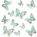 Blumomon 30-Piece 3D Butterfly Cake Topper Decorations - Green & Gold Border Mixed Sizes for Weddings Baby Showers & Birthdays - Perfect Cupcake Picks - Buy Online on GoSupps.com