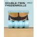 Relexa Double-Twin Fascia Roller - 4 Ergonomic Areas for Neck Back Buttocks & Legs | Deep Muscle Relief | Available in Turquoise - Buy Online on GoSupps.com