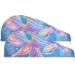 Dream Fish Hair Towel 2 Pack - Super Absorbent Quick Dry Hair Turbans with Button Twisty Wrap for Women & Girls - Perfect for International Shipping - Buy Online on GoSupps.com