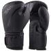SAWANS Professional Boxing Gloves for MMA Sparring Kickboxing Punching Bag Training Muay Thai Fighting Matte Black 16 OZ