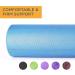 Maximo Fitness 18 x 6 High Density Foam Roller for Trigger Point Massage | Muscle & Back Roller for Yoga, Pilates & Physical Therapy | Blue - Buy Online on GoSupps.com