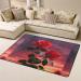 Buy Two Red Roses Flannel Non-Slip Floor Mat 63x48 Inches Comfortable & Lint-Free Perfect for Any Occasion International Shipping Available - Buy Online on GoSupps.com