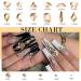 Canvalite 1820Pcs Champagne Rhinestones Nail Gems | 12 Styles 3D Glass Crystals | Nail Rhinestones with Rhinestones Picker & Tweezers | Multi Shape Flatback Face Gems for Nail Art - Buy Online on GoSupps.com