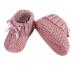 Royal Icon Newborn Baby Boys Girls Booties Baby Booties with Bow Soft Knitted Baby Bootees 0-3 Month Newborn Booties for Babies Ideal for Indoor and Outdoor Use RI354 3 Months Rose Gold