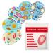 AndicAge 90pcs Kids Adhesive Eye Patches Cute Design Breathable Light Blocking Adhesive Bandages for Toddler 5 Styles