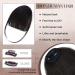Clip in Wispy Bangs - 100% Human Hair Fringe for Women - Brown Black - Buy Online on GoSupps.com
