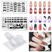 Nail Stamping Plates French Tip Design Set - 2 Pcs Stainless Steel Templates for Artistic Nail Designs - Includes French Tip Stamp and Scraper - Buy Online on GoSupps.com
