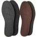 Brown Leather Insoles for Men | Thin Shoe Inserts for Dress Shoes & Sneakers | 2 Pairs - Black & Brown - Buy Online on GoSupps.com