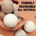 SEDLAV Wool Dryer Balls - Reusable Natural Fabric Softener & Wrinkle Reducer | Eco-Friendly Laundry Solution (4 Pack - Buy Online on GoSupps.com