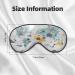 Cartoon Animals World Map Sleep Eye Mask - Soft Blindfold for Travel & Night Sleeping - Buy Online on GoSupps.com