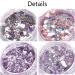Laza 8 Colors Holographic Chunky Glitter - Iridescent Mermaid Sparkle for Acrylic Nails & Resin Decoration - Pink Purple - Buy Online on GoSupps.com