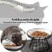 Wellbro Elevated Ceramic Cat Bowl with Metal Stand - Raised Pet Feeding Station for Indoor Cats, Kittens, Puppies, and Small Dogs - Dishwasher Safe - Buy Online on GoSupps.com