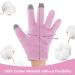 Touchscreen Gloves for Eczema and Dry Hands Overnight- Moisturizing Gloves with Gel Lining Hydrating Cracked Hand Treatment Fuzzy Gloves Touchscreen Fingers Spa Lotion Glove for Women (Pink) - Buy Online on GoSupps.com