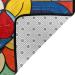 Flannel Carpet Mondrian Bohemian Lotus Flower Picture 60 x 39 in Non-Slip Durable Suitable for Living Room and Office Bedroom - Buy Online on GoSupps.com