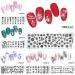 Buy 1 Set Image Stencils - Flowers & Geometry Cartoon Pattern for Nail Art | International Shipping Available - Buy Online on GoSupps.com