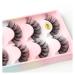 UAMOU 2/20/100 Boxes Mink Lashes Eyelashes 5 pairs Natural Curly Fake Eyelashes Thick Maquiagem Lash Extension Makeup Tools Cheerfully (Color : 5 pairs G611CS Size : 10 boxes)
