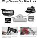Segotendy 8MM Bicycle Lock - High-Security Keyed Chain Lock for Bike E-Scooter E-Bike & Motorcycle - Anti-Theft Wheel Lock - Buy Online on GoSupps.com