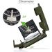 Proster Professional Metal Compass for Hiking & Military | Navigation Compass with Chin Knife & Carrying Bag - Ideal for Camping & Geology - Buy Online on GoSupps.com