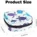 Sea Turtle Pattern Sanitary Napkin Storage Bag - Portable First Period Pads Holder for Girls & Women - Travel Makeup Bag - Multicoloured - Buy Online on GoSupps.com