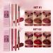 3PCS Matte Liquid Lipstick & Lip Liner Kit - Long-Lasting Waterproof 2-IN-1 Pigmented Gloss Set for Effortless Lips Makeup (Set 01) | International Shipping Available - Buy Online on GoSupps.com
