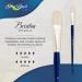 Silver Brush Limited 190110 Bristlon Flat Artist Brush - Size 10, Long Handle for Acrylic & Oil Painting - Buy Online on GoSupps.com