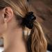 Satin Hair Scrunchies 5 Pack - Frizz Prevention, Breakage Protection, Gentle Style Preservation - Black Sleep Scrunchie Set - Great Mother's Day Gift - Buy Online on GoSupps.com