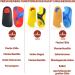 Buy 3/4 Plantar Fasciitis Orthopedic Shoe Inserts for Flat Feet & Heel Spur | Pain Relief Insoles for Men & Women (EU42-45) - Red - Buy Online on GoSupps.com
