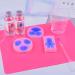 Leceha 2 Pack Silicone Mats for Resin Jewelry Casting and Epoxy Crafts - 11.6 x 8.3 Blue and Rose Red Placemat Set - Buy Online on GoSupps.com