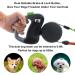 Reflective Double Dog Leash | No Tangle Dual Doggie Lead with Locking System | 50lb/22.75kg 10ft/3m | Black - Buy Online on GoSupps.com