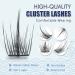 D.I.Y. 48pcs 14mm Spikes Style Lash Clusters | Individual D Curl Eyelash Extensions for Reusable, Long Lasting, Natural Wispy Look - Buy Online on GoSupps.com