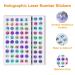 100 Pcs Nail Display Tips with Ring & Number Stickers - Transparent Color Card Plates for DIY Nail Art & Studios | International Shipping - Buy Online on GoSupps.com