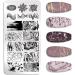 PiniceCore Marble Pattern Nail Stamping Plates | Stainless Steel Nail Art Stencil Tools for Stunning Designs - Buy Online on GoSupps.com