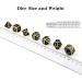 DNDND Metal Dice Set - 7 Die Polyhedral Set in Gift Metal Box - Black & Gold - For DND RPG Games - Buy Online on GoSupps.com