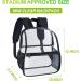 Stadium Approved Clear Mini Backpack with Adjustable Straps - Perfect for Concerts, Sports, Work, and Security - Buy Online on GoSupps.com