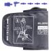Pediatric blood pressure cuff replacement- Comfortable small cuff for children and women with a thin upper arm 15-24 cm arm circumference compatible with most blood pressure measuring devices- 6 connections S+6 connections