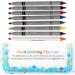 Food Coloring Markers Multi-Color Food Writing Pens Transfer Edible Black Coloring Pens Fine-Pointed Edible Markers Used for Fondant Cake Chocolate Blue - Buy Online on GoSupps.com