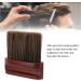 Neck Hair Sweeping Brush Light Weight Beech Handle Barber Neck Duster Brush Flat Compact Dark Brown for Home for Salon - Buy Online on GoSupps.com