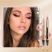 Eyeshadow Stick - Neutral and Brown Metallic Eye Shadow Stick Makeup - Champagne Matte & Glitter Eyeshadow - Creamy & Waterproof Eyeshadow Brightener Pencil (5 Pinky)