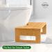 Foldable Bamboo Toilet Stool for Adults - Portable & Non-Slip Wood Potty Stool - Buy Online on GoSupps.com