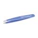 Tweezerman Mini Slant Tweezer - Tweezers for Eyebrows  Travel Tweezers for Eyebrows  Facial Hair  Ingrown Hair (Granite Sky)