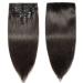 Shop Clip-In Remy Hair Extensions | 8 Wefts 55cm Double Thickness - #1B Natural Black - Buy Online on GoSupps.com