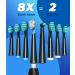 Electric Toothbrush for Adults with Travel Case | 40 000 VPM 8 Brush Heads 5 Modes - Black - Buy Online on GoSupps.com