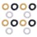 SUPVOX 12 Pcs Acupressure Massage Finger Massager for Working People Golden Silver Black