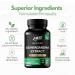 Spirulina Chlorella 3000mg + Ashwagandha 2000mg with Lemon Balm & Black Pepper Natural Detox & Stress Support Vegan Capsules Made in USA - Buy Online on GoSupps.com